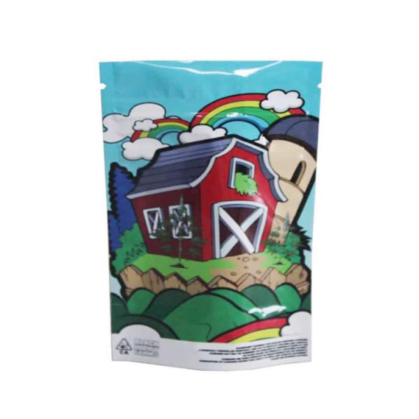 Aluminum Foil PE Laminated Stand up Zipper Pouch for Weed Cabannis Tobacco Custom Brand