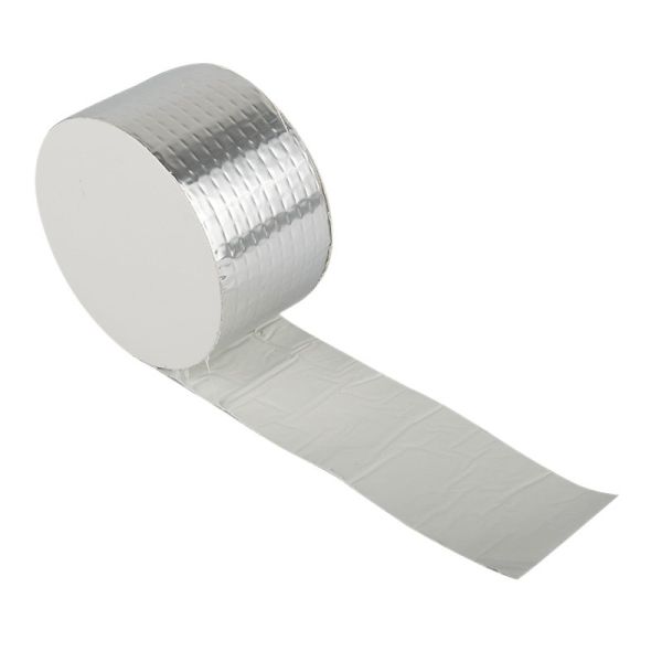 50m Waterproof Self-Adhesive Aluminum Foil Flashing Butyl Rubber Tape for Metal Roof Sealant Repair Masks Water Leak 1mm