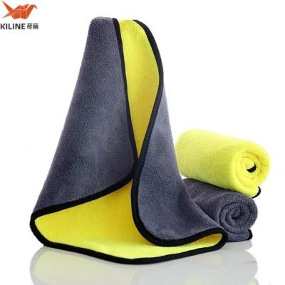 Custom Color Microfiber Car Polishing Towel 200-400gsm