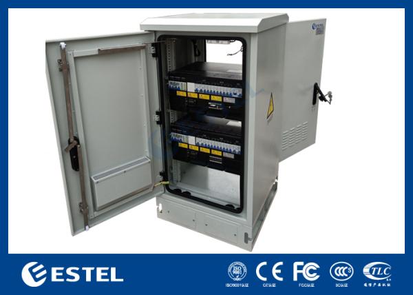 Outdoor Telecom Cabinet With 18kW 300A Telecom Power System , DC Power Supply Rectifiers Telecom Equipment Cabinet