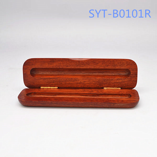 Custom Logo Walnut Wooden Pen Box - Premium Executive Gift with Elegant Engraving for Your Brand or Name, Made From Solid Wood.
