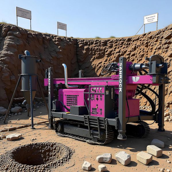 Reverse Circulation Drilling Rig with 132KW Diesel Power for 500m Drilling Depth and Hydraulic Controlling