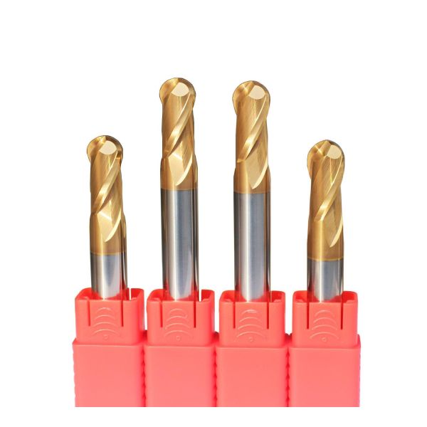 2 Flute Solid Carbide Ball End Mill Cutter For Stainless Steel
