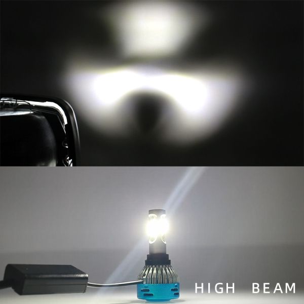 COB Bead Motorcycle Headlights With Die Cast Aluminum Parts And Fan Cooling