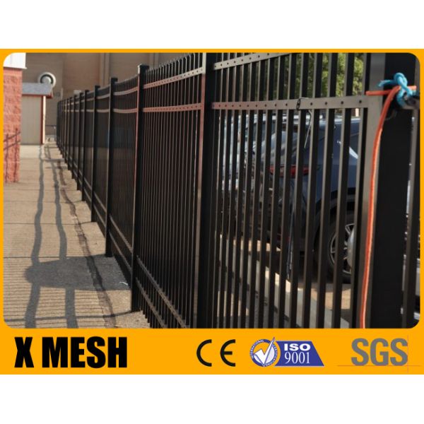 W 2400mm Security Metal Fencing Gate Powder Coated For School