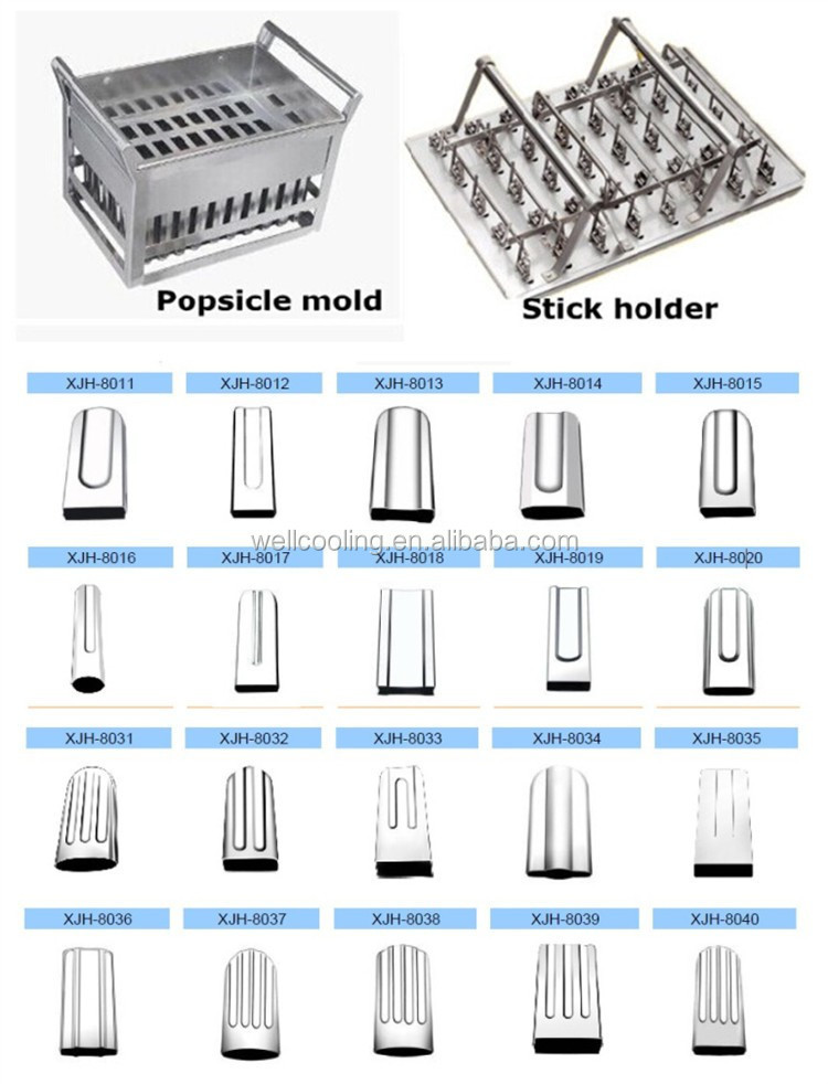 New 50Hz/60Hz Automatic 6 Molds Ice Lolly Popsicle Machine for Food Shop