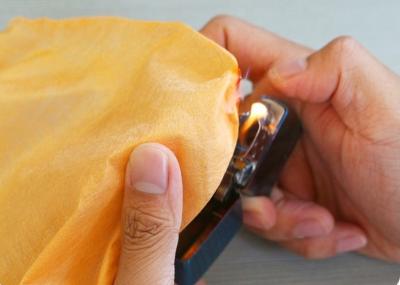 Fogo - telas não tecidas retardadoras de Spunlace/tela viscosa do poliéster para limpezas molhadas