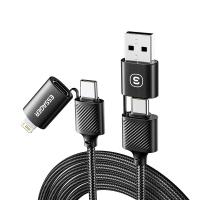 ESSAGER ES-X49 65W Usb to Type C Lightning 4 in 1 Charger Data Cable for Phone Laptop