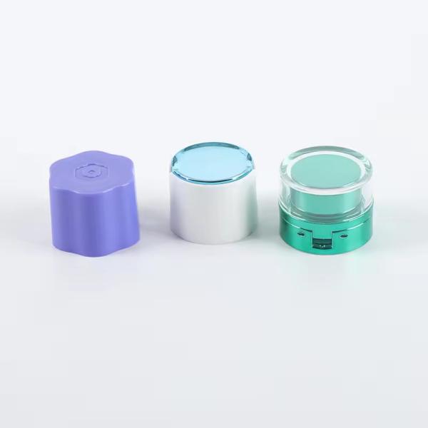Cap de tube acrylique PE Cap à vis en plastique clair pour tuyau cosmétique