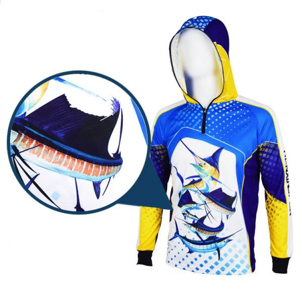 Streetwear Custom Fishing Tournament Jerseys Breathable Knit Windproof