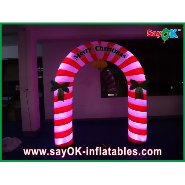 9 Feet Holiday Decotations Lovely Inflatable Christmas Arch With Led Lights