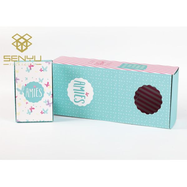 Doll Toys Gift Box Packaging / 350g C1S Cardboard Foldable Paper Box