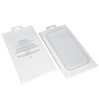 Logo personnalisé Boîte à téléphones cellulaires blanche Magnétique Flip Box Emballage Avec fenêtre en PVC