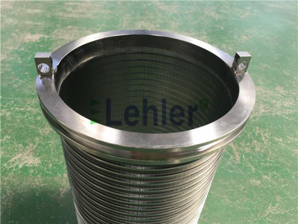 WWE-178 Wedge Wire Filter Elements Long Slit High Flow Rate ISO Certification