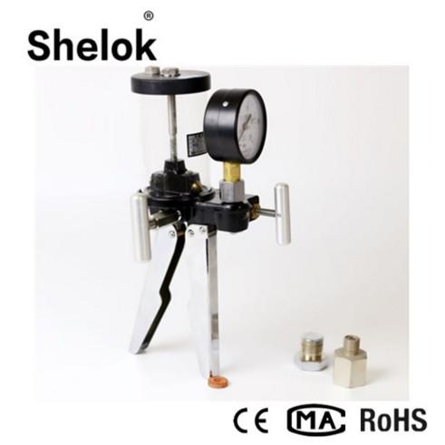 Handheld 1/4NPT 0~1.6MPa air oil hand pump pressure calibrator