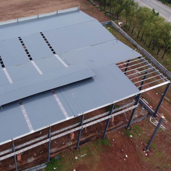 Oficina de estrutura de aço leve para serviços de reparação de automóveis