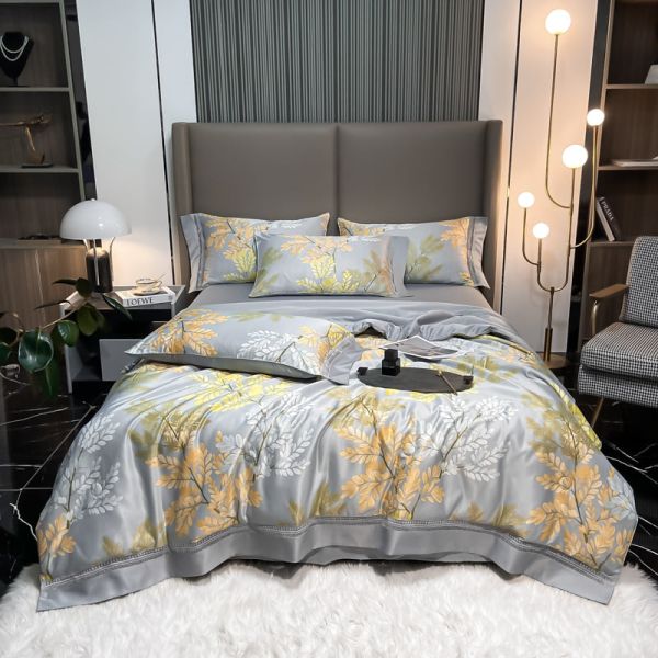 100%TENCEL 300TC 60S Плотность ткани Тенцель Цветы Покрытие одеяла