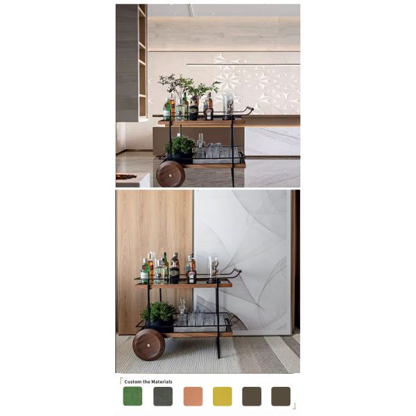 Hotel Furniture MOYI Designer Serving Cart Bar Table Wooden Sydney Trolley Outdoor Serving Bar Service Cart Mail Packing Y
