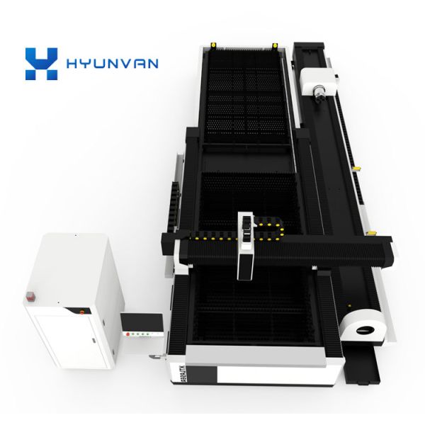 Plates / Pipes Metal Fiber Laser Cutter 380V 50Hz With Exchange Table