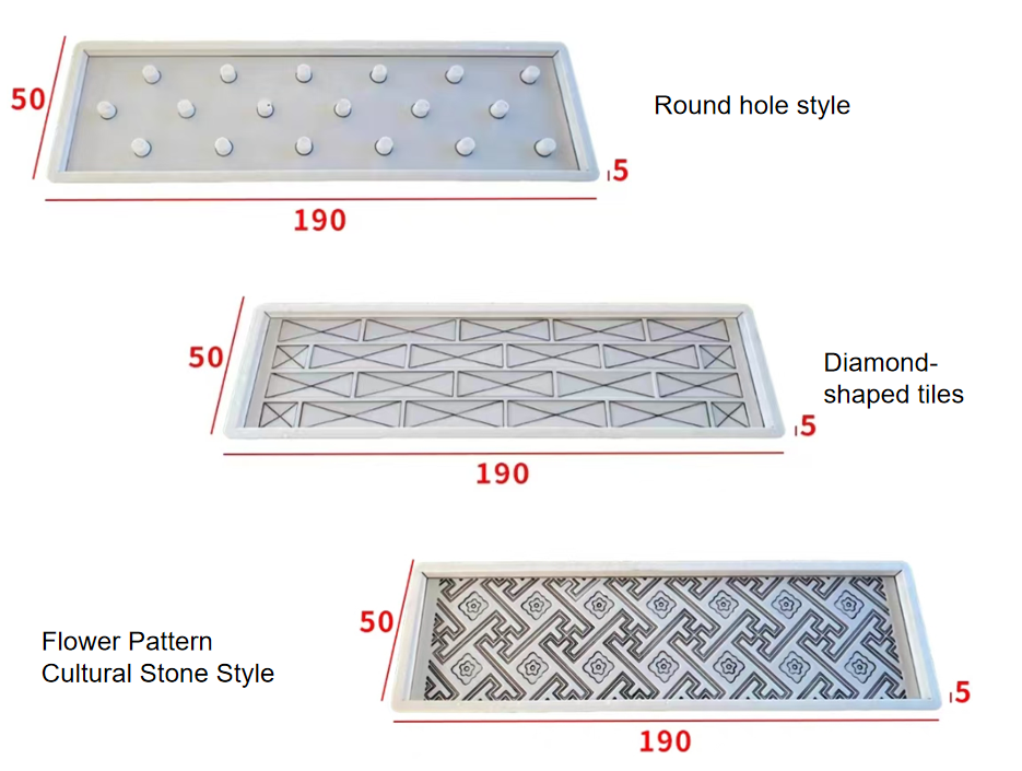 Decorative Concrete Plastic Wall Panel Fence Mold Precast Fence Mould