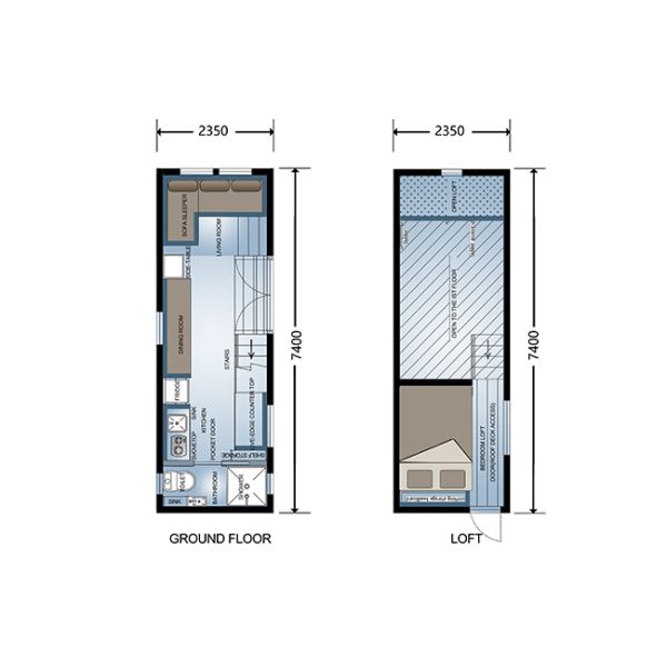 Дом катил светлого стального Префаб крошечный с стеной и трейлером панели сэндвича ПУ металла