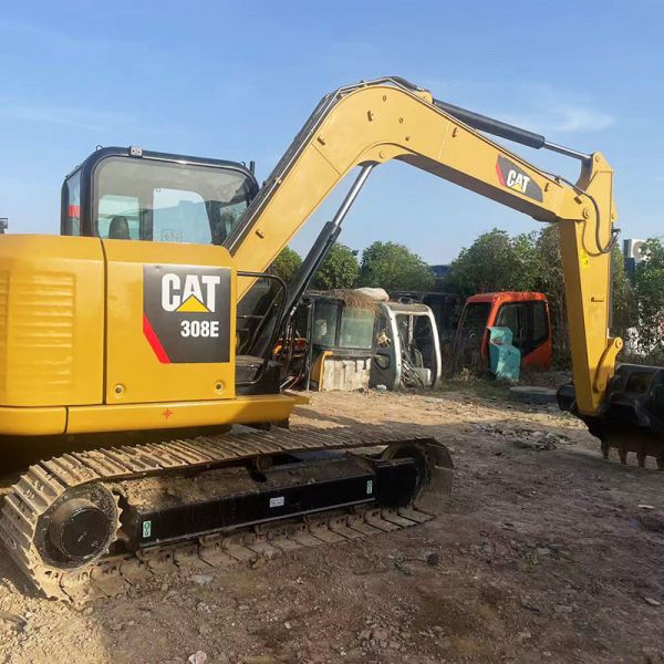 Used Caterpillar 308E Excavator Powerful CATC3.3 DI Engine 50kw Rated Power High Efficiency