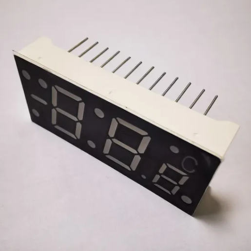 Triple Digit 7 Segment LED Display Common Cathode with Minus Sign for Temperature Indicator