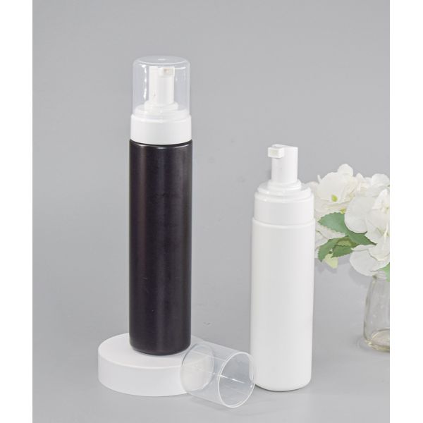 43mm All plastic foamer pump with 200ml and 250ml PE bottle Sustainable green packaging