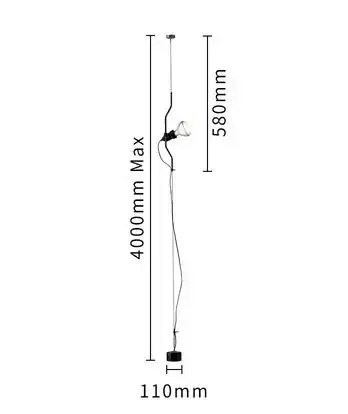 Italian Parentesi Pendant Lamp for Bedroom Bedside Lamp（WH-AP-663）