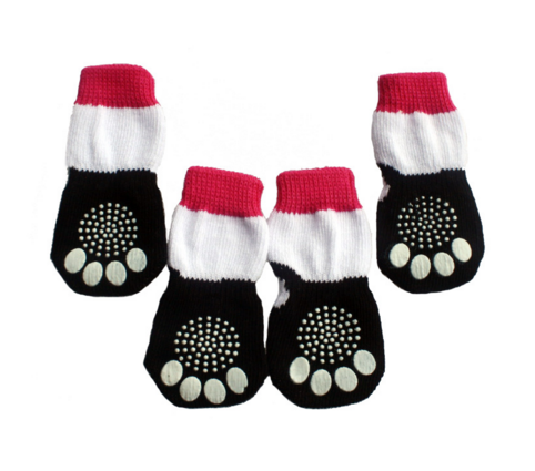 cotton knitted pet socks for dogs