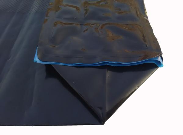 Black PE Plastic Valve Sealed Bags for Packing Activated Carbon / 25kg Valve PE Sacks