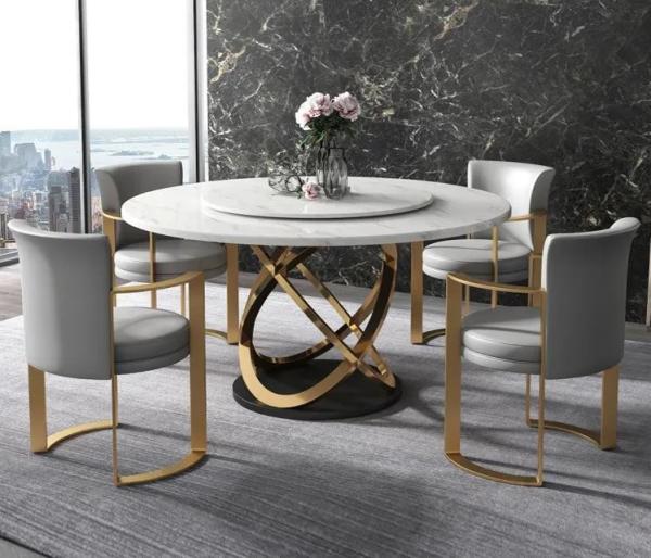 O metal moderno minimalista do couro de veludo do braço que janta a cadeira 65*58*80 cm personalizou