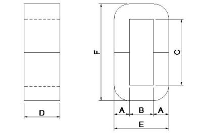 Núcleo amorfo de C com baixa perda AC-320 do núcleo