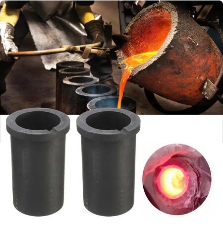 Double Ring Graphite Crucible 1kg 2kg Carbon Graphite Products