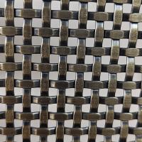 304 316 Maillage tissé architectural en acier inoxydable pour la décoration de façades de bâtiments Plafond
