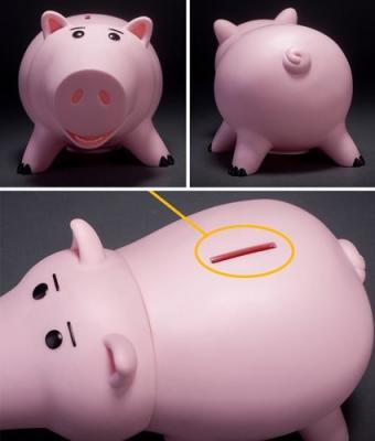 PVC Model Toys Kids Piggy Banks Pink Coin Money Box Eco Friendly Vinyl Material