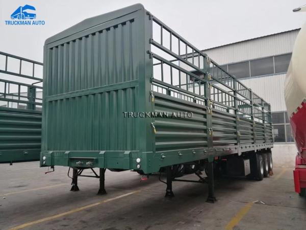 Trabalho do transporte de Semi Trailer For da cerca do leito do recipiente 50T de 20FT