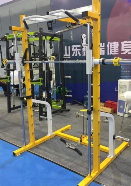 Gym Trainer Training Leg Press Pull-up Chest Press Squat Rack Power Rack