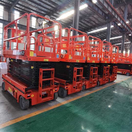 Mobile Electric Self Propelled Scissors Lift Platform OEM Raise 7 ~ 16m