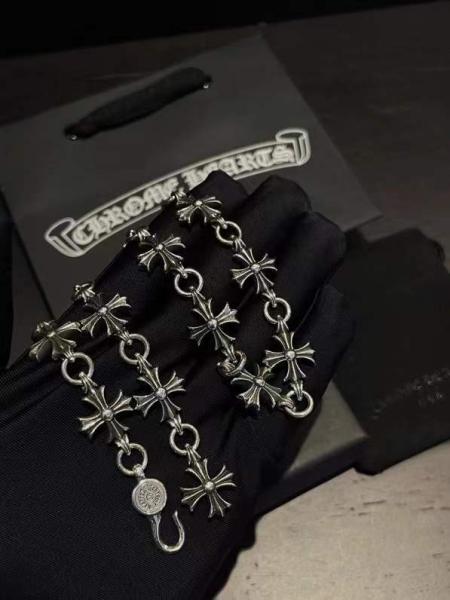 925 Sterling Silver Necklace with Cross Flower Design Nickel Free Hypoallergenic Adjustable Chain Length Pendant