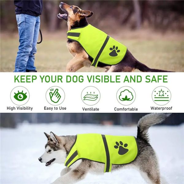 Водонепроницаемый отражающий жилет для домашних животных из нейлонового материала