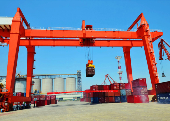 Contain Port Use RMG Rail Mounted Mobile Container Handling Gantry Crane