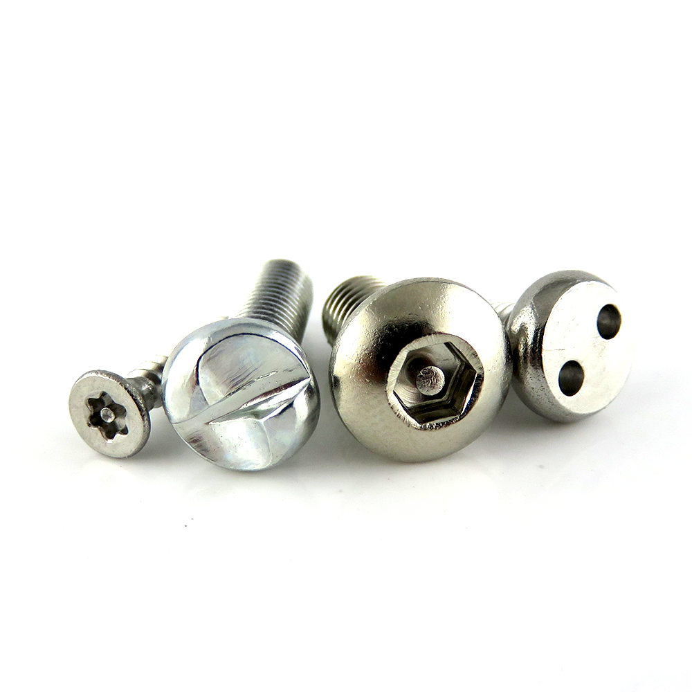 Цинковые инча M4 M5 M6 Нержавеющая сталь односторонние противоугонные винты