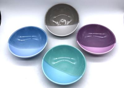 2 Tone Color Candy Salad Bowl Ceramic Houseware Set Of 4 Customized Color And Shaped