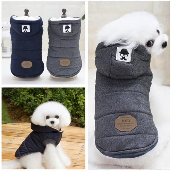 Roupa morna do cão de cachorrinho do revestimento da veste da roupa do animal de estimação do inverno para grandes cães médios pequenos