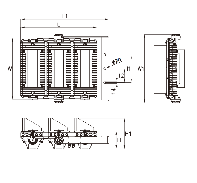 IP67 светодиодный стадионный свет наружное наводнение освещение высокого мачты светодиодный свет для наружной внутренней зоны