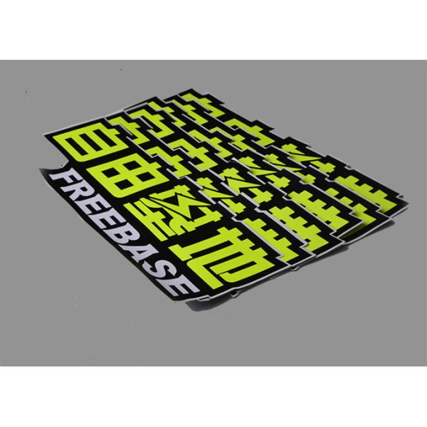 Customized printing adhesive luminous green fluorescent PVC vinyl outdoor car decal stickers