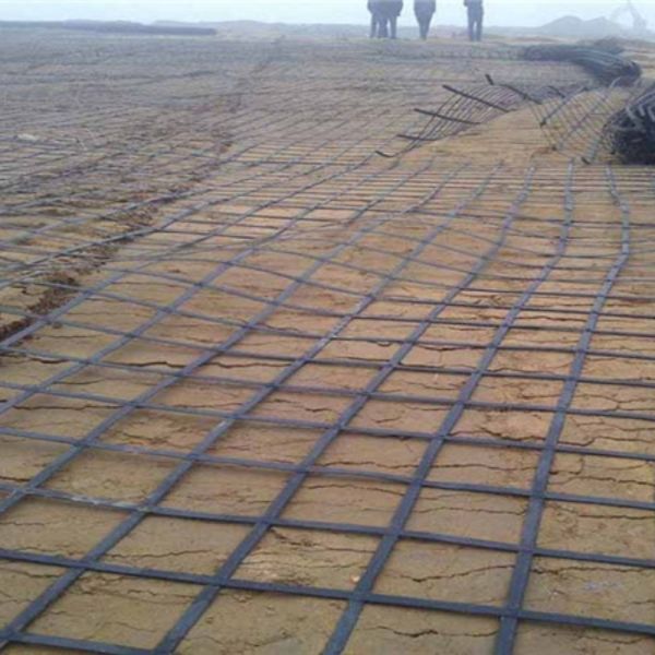 Black Steel Plastic Geogrid 2m – 6m  Steel Wire Polymer Geo Grid Ground Grid