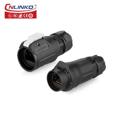 IP68 Industrial Plug 8P8C RJ45 Waterproof Connector Ethernet Connection Type RJ45 Dual Connectors Cat5e Cat6 for Connect Network