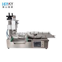Desktop Using Automatic 5ml Vial crimp Capping Machine With Dual Capping Head for frozen dry powder packing